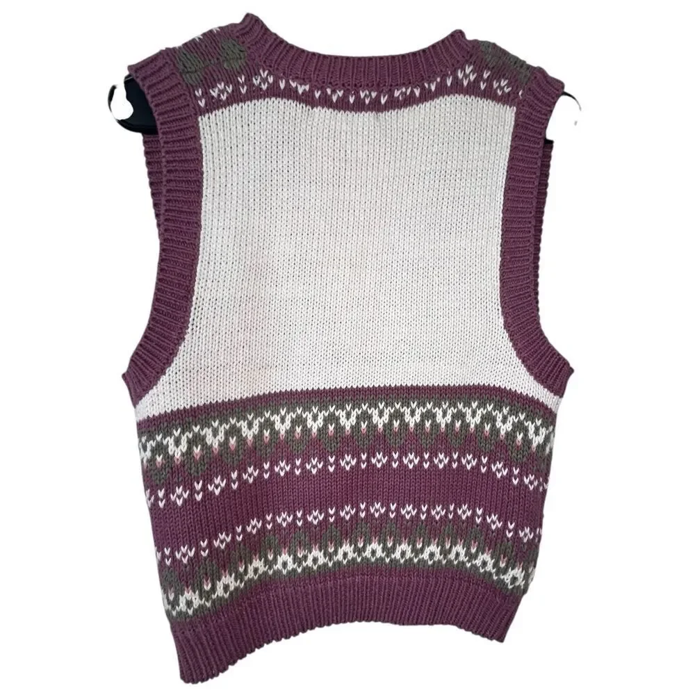 Jantzen Grandmacore Vintage Button Up Knitted Sweater Vest